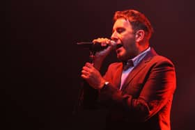 Terry Hall of The Specials performs on stage during the Splendour in the Grass festival at Belongil Fields 