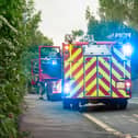 Two fire engines (Stock photo)