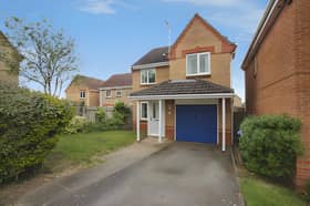 The detached Daventry home occupies a quiet cul-de-sac position 