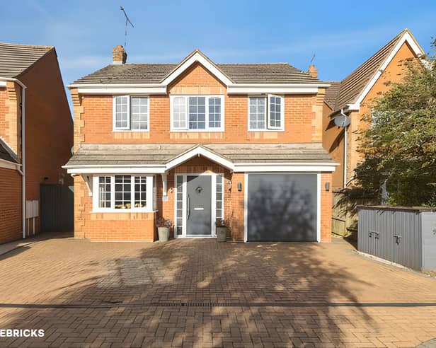 The detached house on Polar Star Close combines a four-bedroom layout with a garage, driveway parking and an electric vehicle charging point