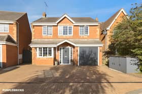 The detached house on Polar Star Close combines a four-bedroom layout with a garage, driveway parking and an electric vehicle charging point
