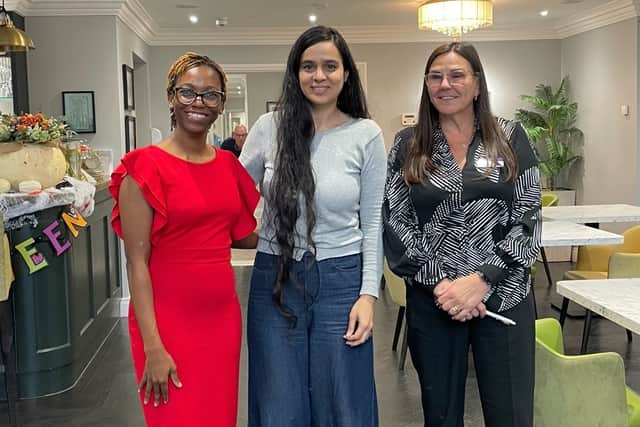 Dimpho Kavanagh – Home Manager, Ripaljeet Kaur - Dementia Specialist, Kerry Smith - Regional Manager.
