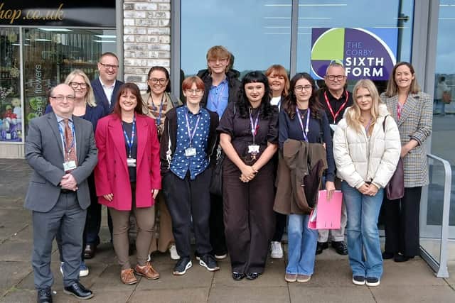 Lee Barron MP for Corby & East Northamptonshire and representatives from The Bedford College Group, and North Northamptonshire Council 