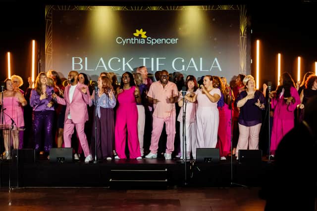 Northants Sings Out performed at the Black Tie Gala