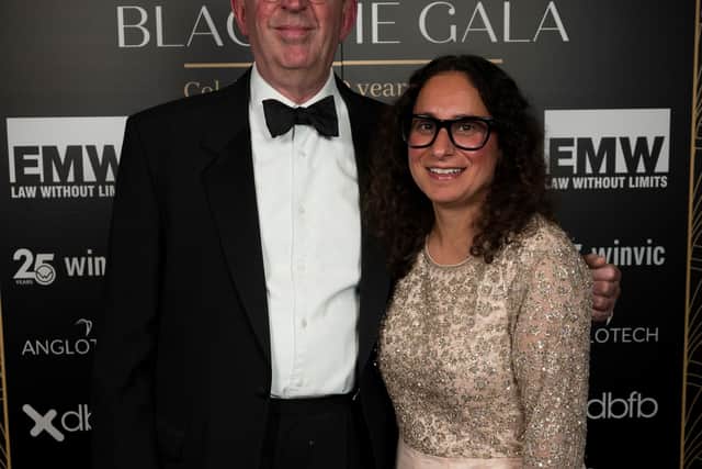 Reverend Richard Coles and Cynthia Spencer Hospice Charity CEO Asma Maya Joseph-Hussain.