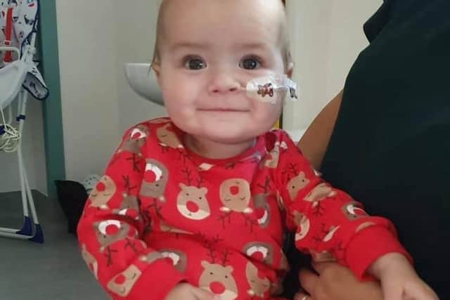 Baby Ethan, from Luton, is waiting for a heart transplant