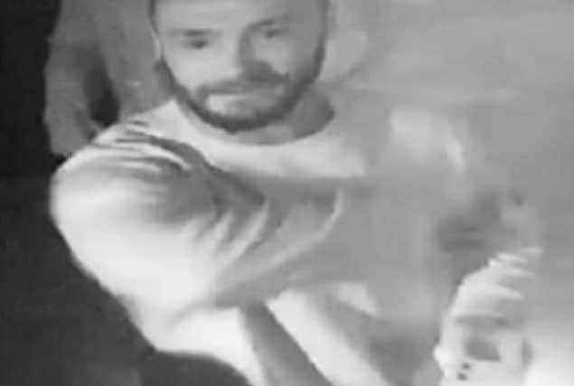 Police want to talk to this man over an assault in Northampton last October.