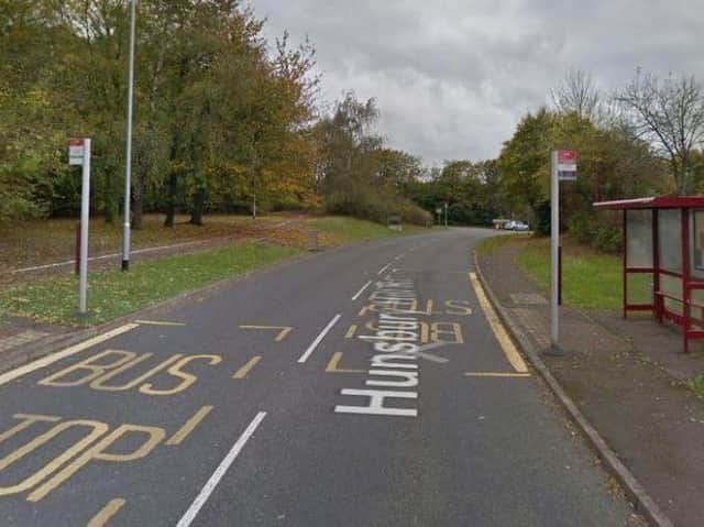 Police reoprted the girl had been raped shortly after getting off at this bus stop in Hunsbury Hill Road.