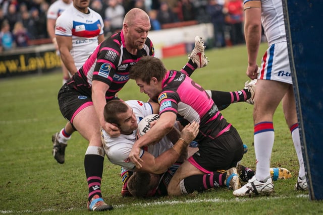 The January 2013 clash between Wakefield and Featherstone Rovers