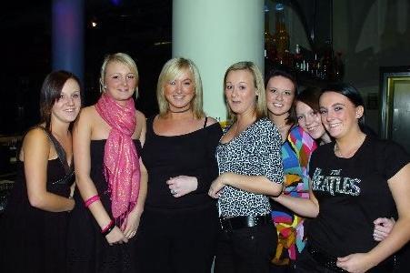 Joanne, Cora, Julia, Jodie, Amy, Rachel and Ashleigh in Brooklands.