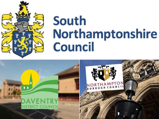 The three councils will effectively merge to become one unitary council next spring.