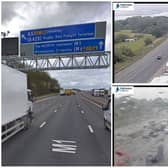 Here's how the queues looked on the M1 as Highways England tried to fix a huge pothole on Wednesday