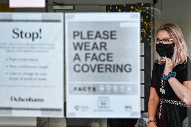 Stores can refuse entry to shoppers not wearing a face covering. Photo:Getty Images