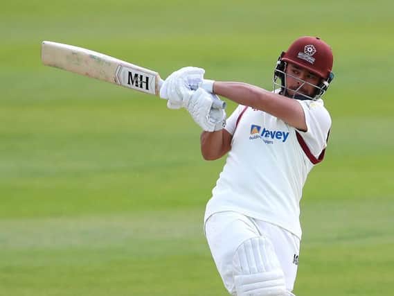 Ricardo Vasconcelos in action for Northants during their midweek warm-up match against Middlesex at the County Ground