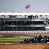 World champ Lewis Hamilton was among the first out in practice at Silverstone on Friday. Photos: Getty Images