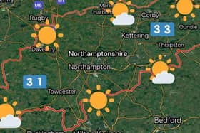 Northamptonshire Weather @NNweather
1h
Another hot Friday ahead in the county with long spells of sunshine in a gentle southerly breeze. Itll be a dry day with temperatures rising to 33C particularly in the east of the county.