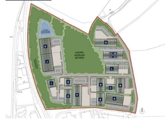 A masterplan shows how the estate would have looked had planning permission been approved.