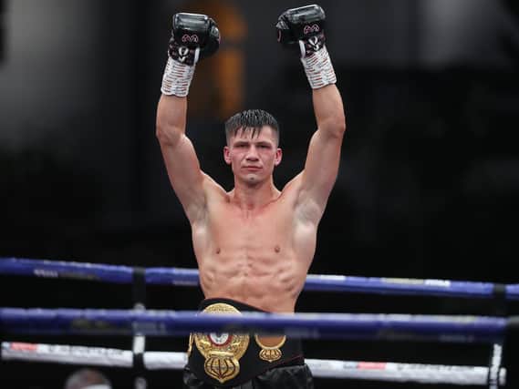 Kieron Conway is the champion (pictures: Mark Robinson/Matchroom Boxing)