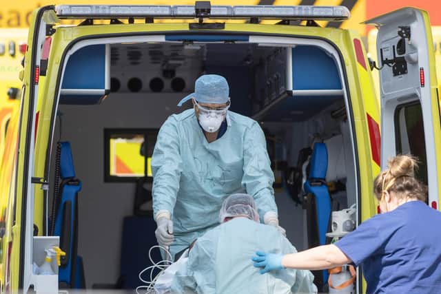 Ambulance staff were under huge pressure to help coronavirus patients at the height of the Covid-19 crisis. Photo: Getty Images