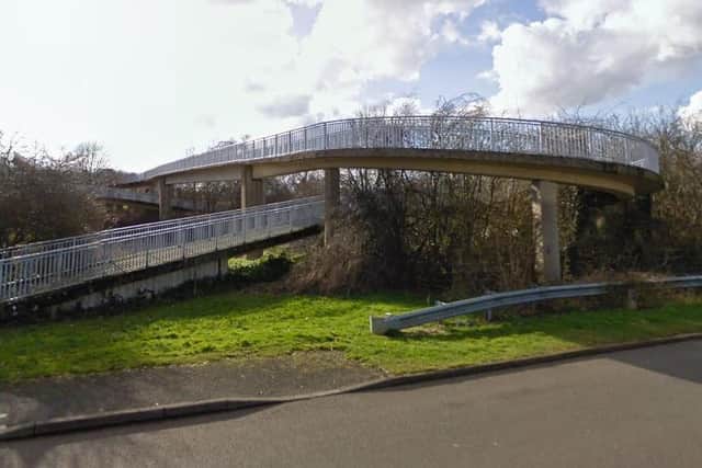 Kids have been spotted hurling rocks off the bridge over the A45 in Daventry