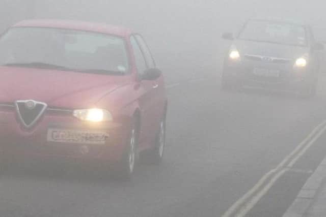 Northamptonshire's roads could see the first major fog of winter on Friday morning