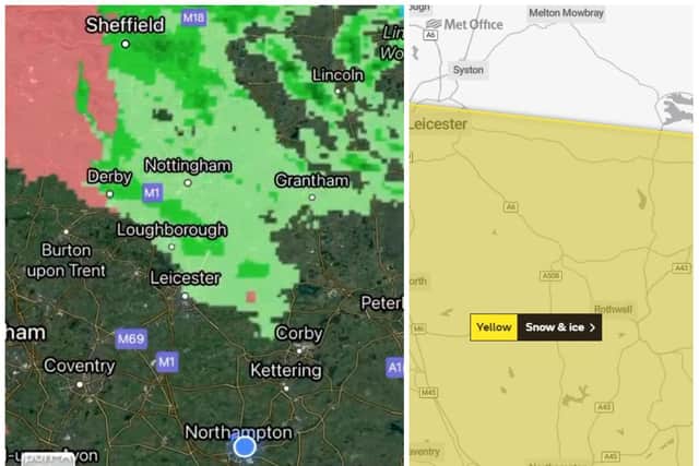 Snow radar shows wintry weather to the north on Tuesday morning — while Met Office warns more snow from the south on New Year's Eve