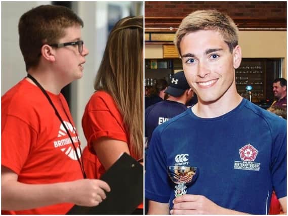 Kian Saville (left) and David Howells have been given See My Voice Young Leader Recognition Awards by British Blind Sport