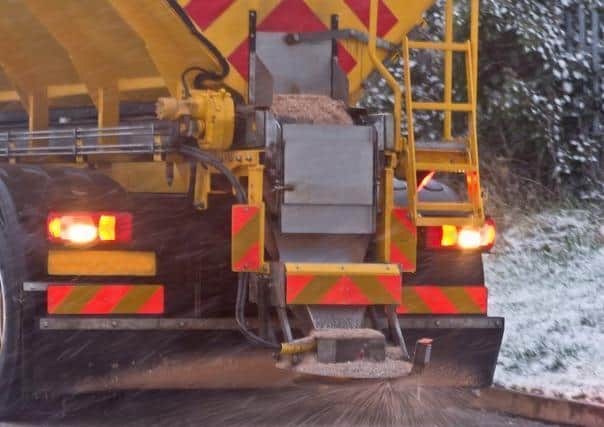 Gritters will be on standby during periods of snow and ice