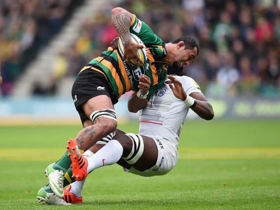 Samu Manoa's final Saints appearance came against Saracens in the 2015 Premiership play-off semi-final at Franklin's Gardens