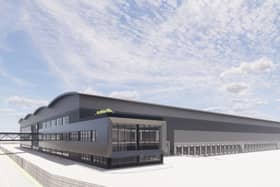 How Royal Mail's parcel hub at Daventry International Rail Freight Terminal in Northamptonshire will look once it opens, due to be in 2023