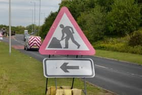 Resurfacing at roundabout and approach roads