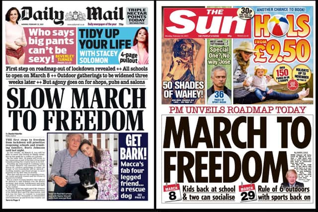 Monday's national headlines are unanimous in their expectations from today's announcement