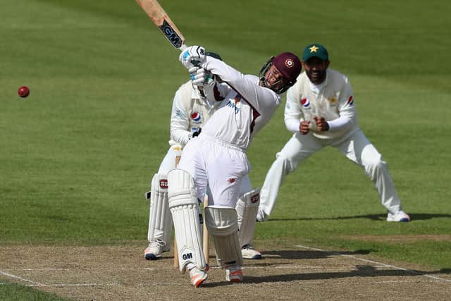 Ricardo Vasconcelos pictured in action for Northants in is first season at the club, back in 2018