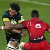 Lewis Ludlam in action during the 2018 Mobbs' Own Match at Franklin's Gardens