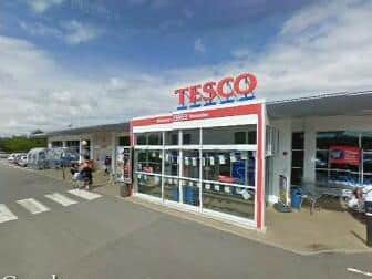 Towcester's Tesco store was broken into in the early hours of this morning