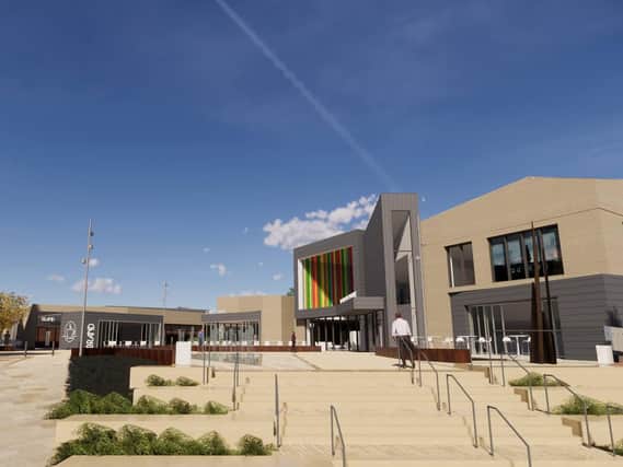 An artist's impression of how the completed cinema will look in Daventry.