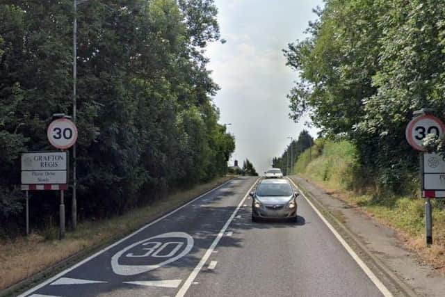 Friday's crash happened on the A508 near Grafton Regis