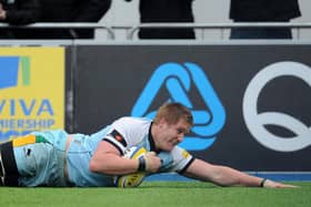 GJ van Velze dived over for a crucial 58th-minute score for Saints at Saracens in May 2013