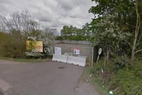 The former recycling centre site is now acting as a mortuary