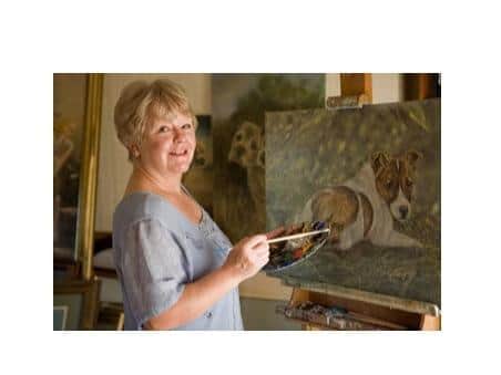 Julie was known for her portraits of dogs.