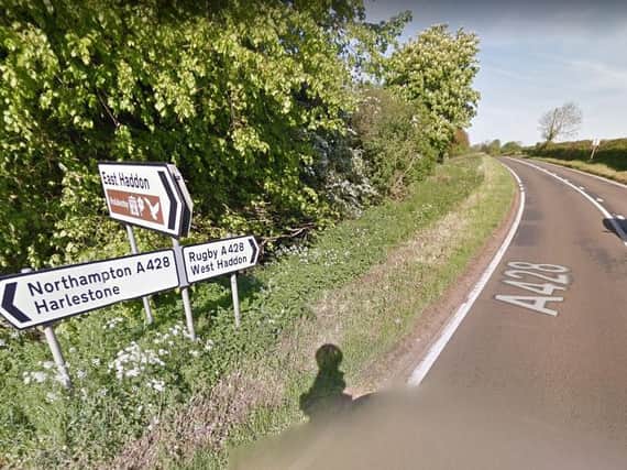 This stretch of the A428 is closed on Thursday morning