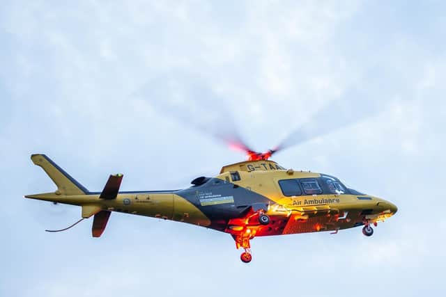 Sales from charity shops help keep the Local Air Ambulance flying