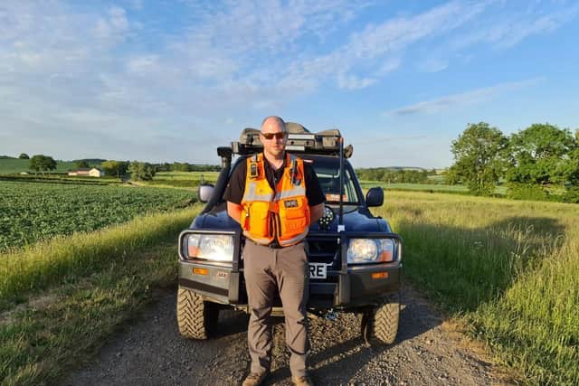Northamptonshire 4x4 Response volunteer Andrew Sullivan on a job during the coronavirus crisis