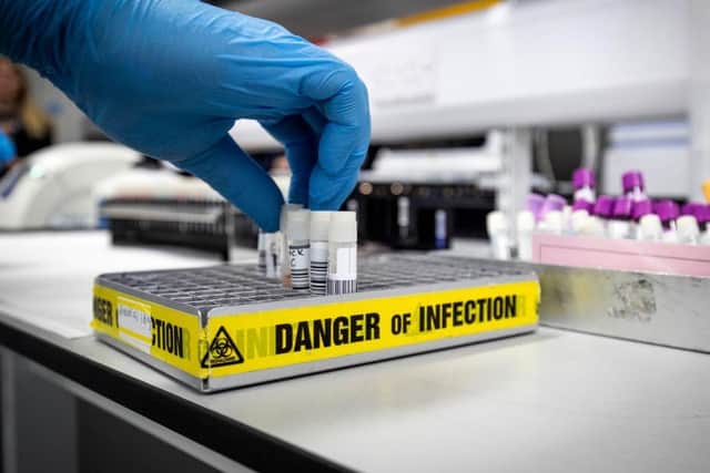 Lab tests revealed just one new Covid-19 case in Northamptonshire in the last 24 hours. Photo: Getty Images