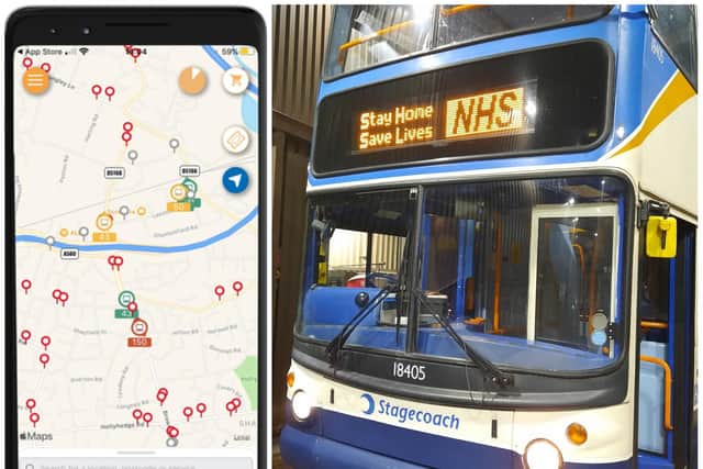 Stagecoach passengers will be able to use an app to see which buses are quieter