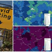 How the county's Covid map has changed since July 1 with rates rocketing