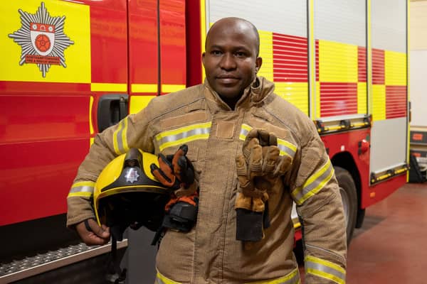 De-Villers Nyahuma says becoming a Northamptonshire firefighter is the best decision he ever made.
