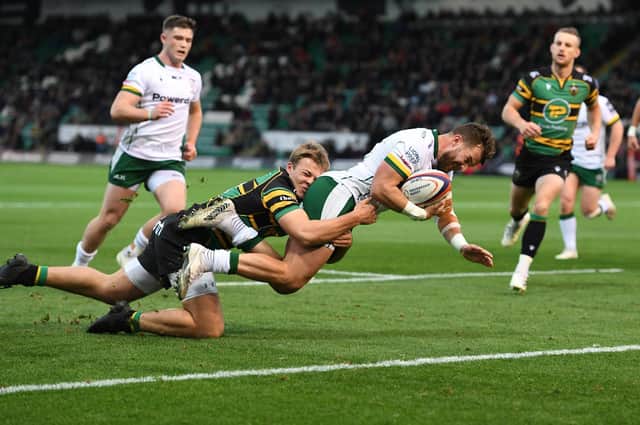 James Stokes scored for London Irish during the first half