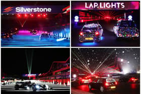Silverstone's famous F1 grid looked sensational on the Lap of Lights opening night