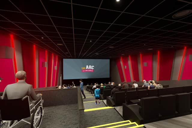A view of how the cinema will look.
